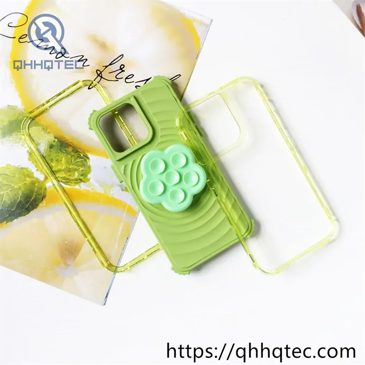 wave texture 3 in 1 case with flower support