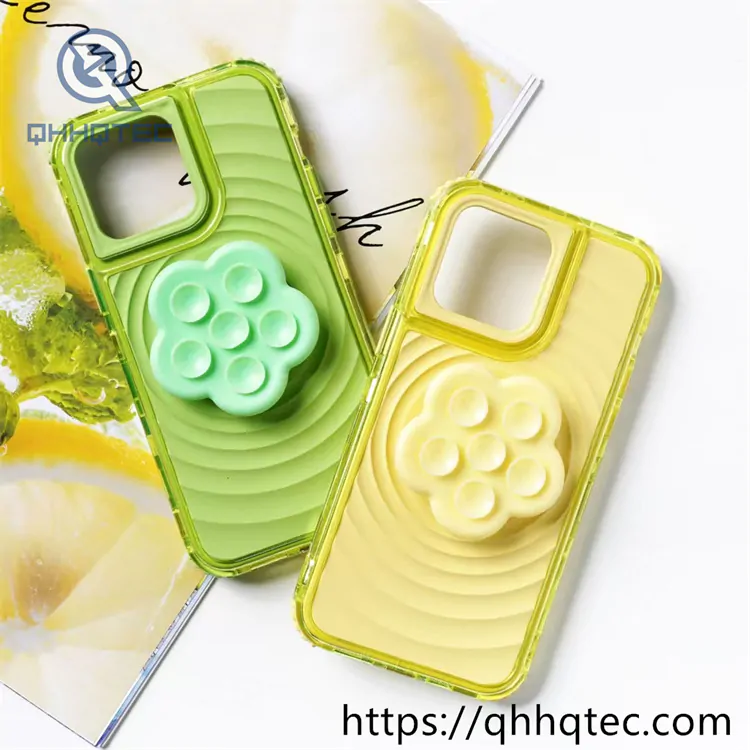 wave texture 3 in 1 case with flower support