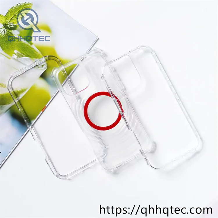 wave texture 3 in 1 transparent magsafe case