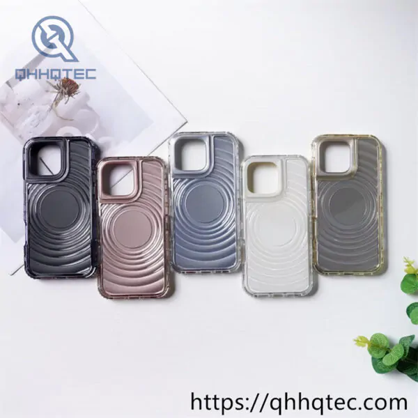 wave texture 3 in 1 case glossy style