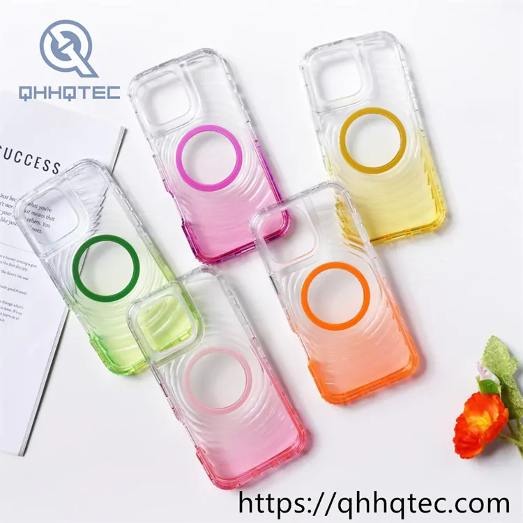 wave texture 3 in 1 gradient color pop case (复制)
