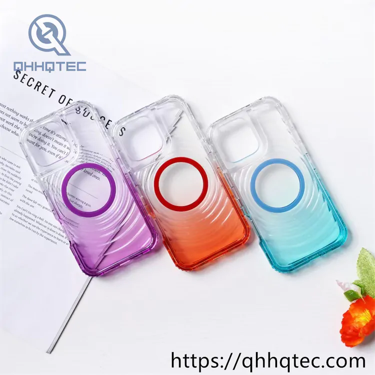 wave texture 3 in 1 gradient color case