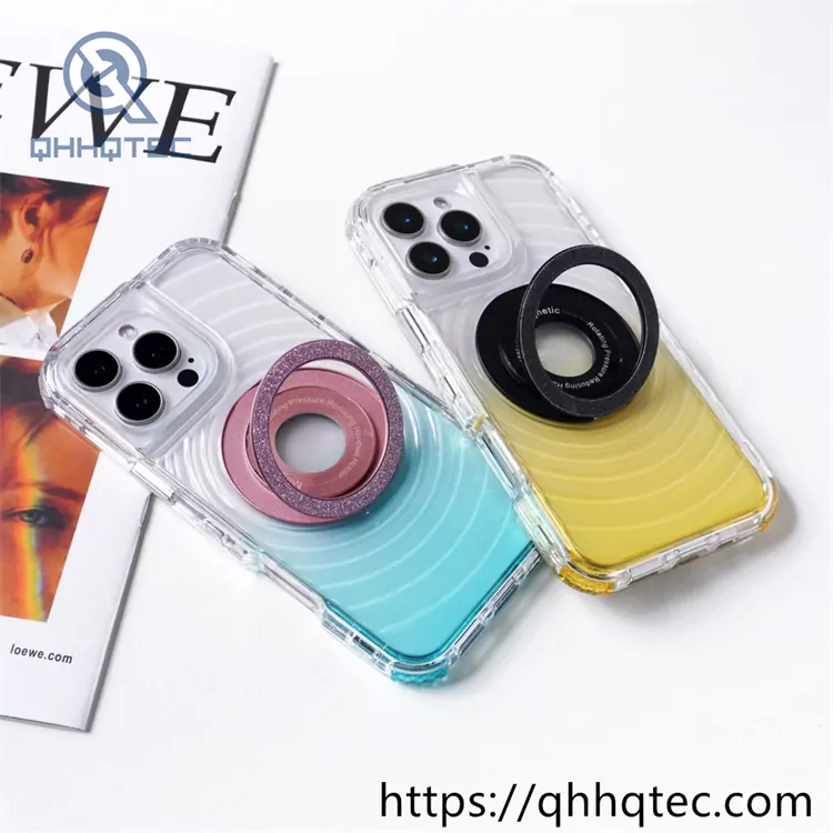 wave texture 3 in 1 transparent magsafe case (复制)