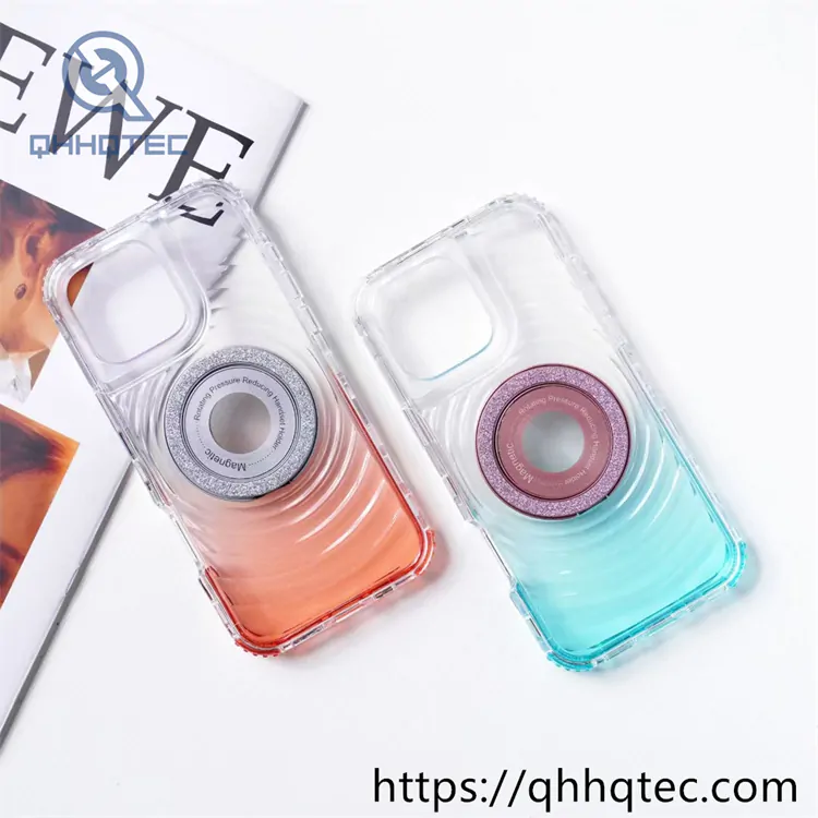 wave texture 3 in 1 transparent magsafe case (复制)