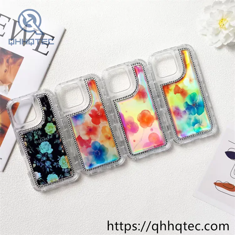 color lines 3 in 1 butterfly diamonds case (复制)