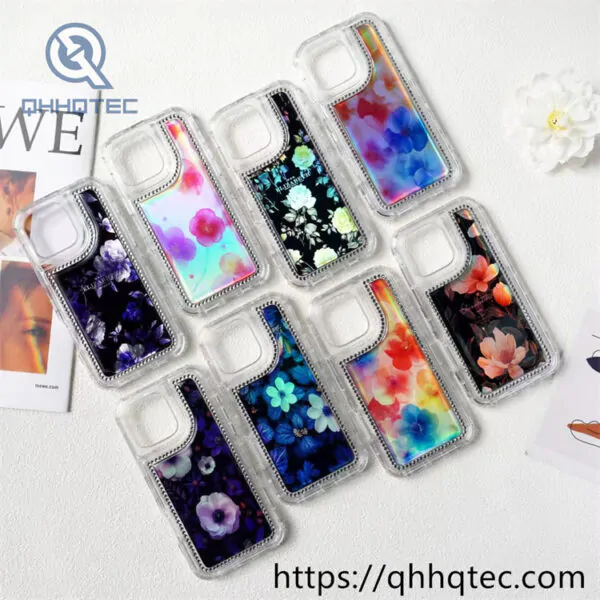 fantasy flower 3 in 1 diamonds phone case