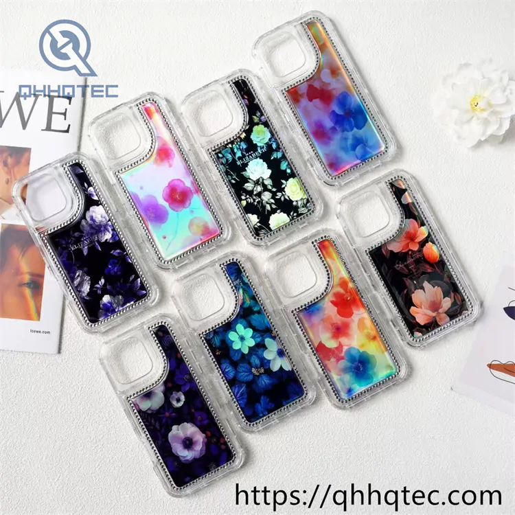 fantasy flower 3 in 1 diamonds phone case