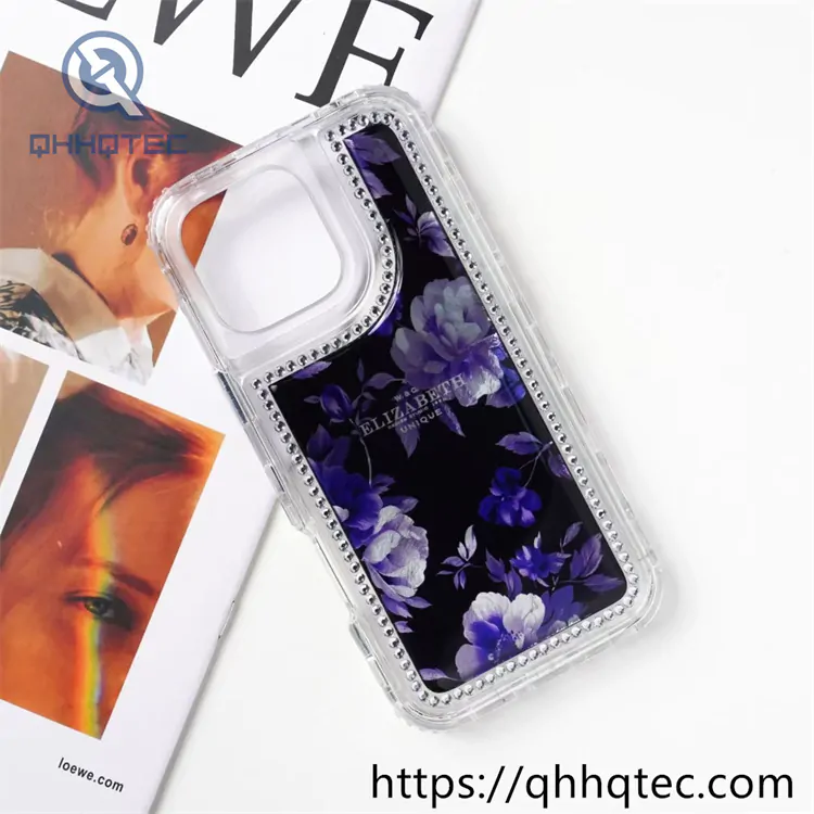 fantasy flower 3 in 1 diamonds phone case