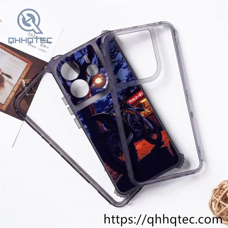 transparent frame wave texture 3 in 1 case (复制)