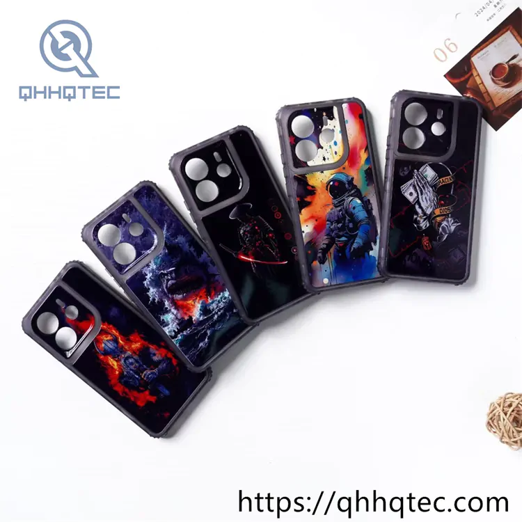 transparent frame wave texture 3 in 1 case (复制)
