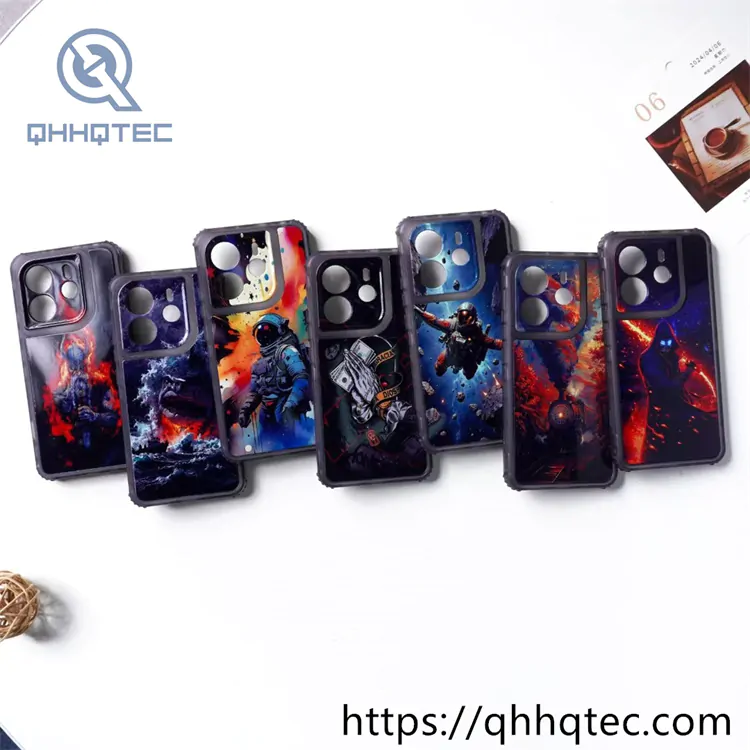 transparent frame wave texture 3 in 1 case (复制)