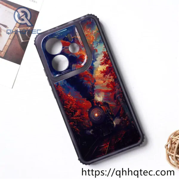 transparent frame wave texture 3 in 1 case (复制)