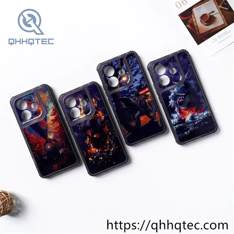 transparent frame wave texture 3 in 1 case (复制)