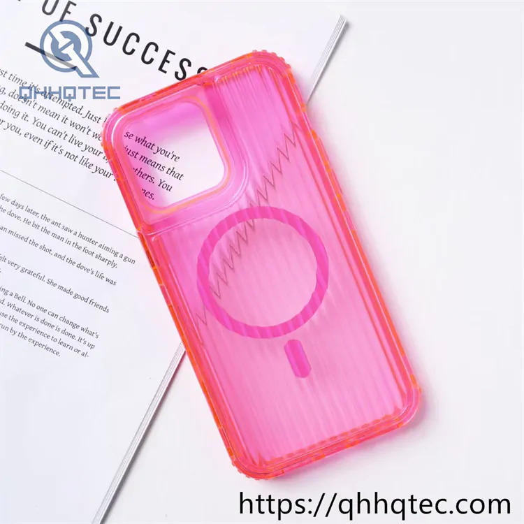 candy color vertical lines 3 in 1 magsafe case