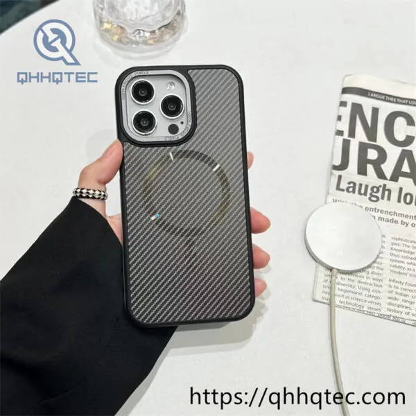 carbon fiber magnetic luxury phone case