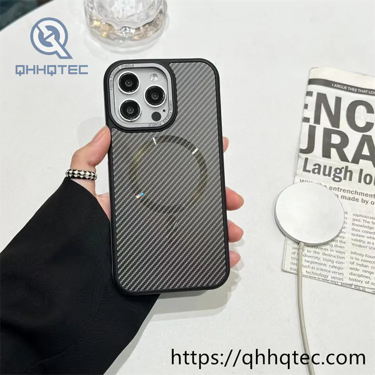 carbon fiber magnetic luxury phone case