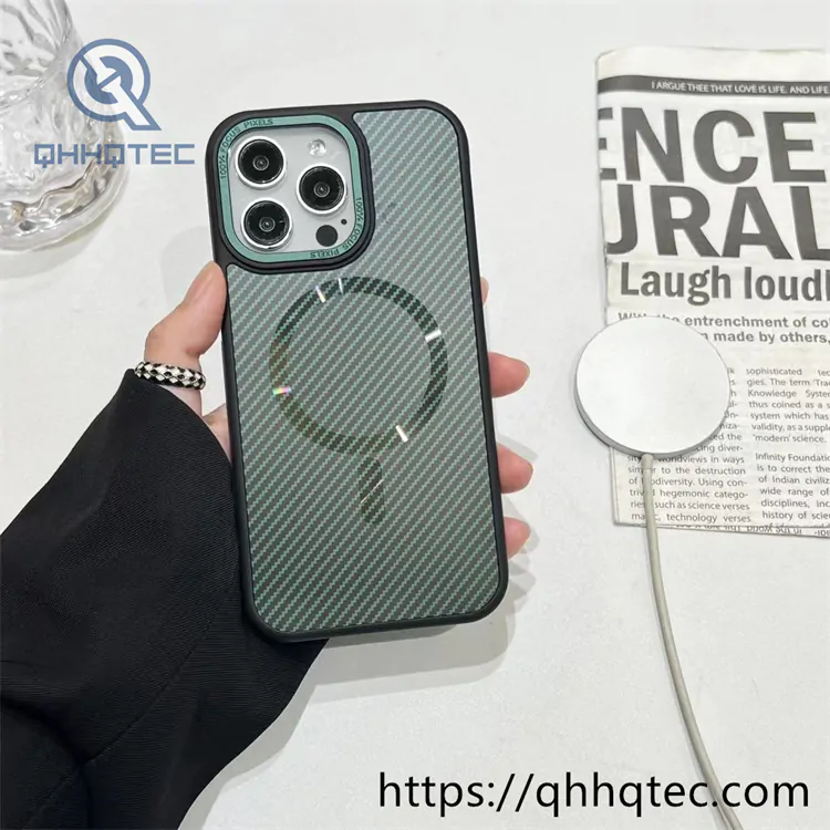 carbon fiber magnetic luxury phone case