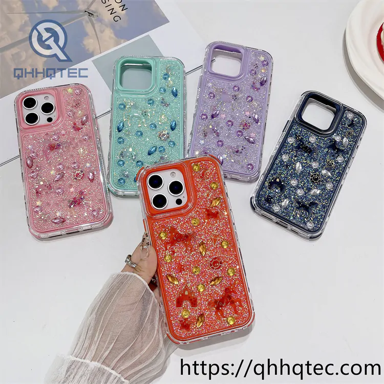 full diamonds shining 3 in 1 castle horse case