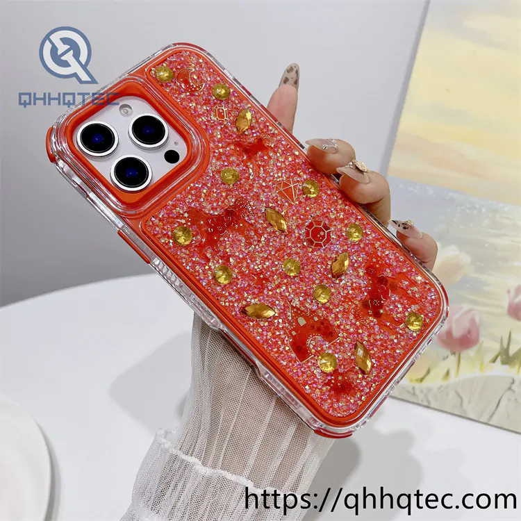 full diamonds shining 3 in 1 castle horse case