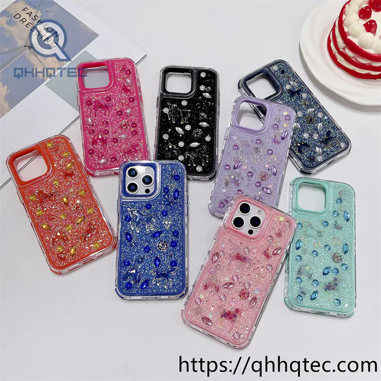 full diamonds shining 3 in 1 castle horse case
