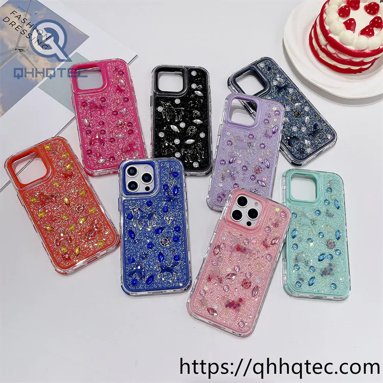 full diamonds shining 3 in 1 castle horse case