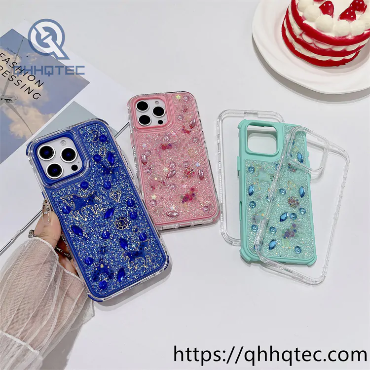 full diamonds shining 3 in 1 castle horse case