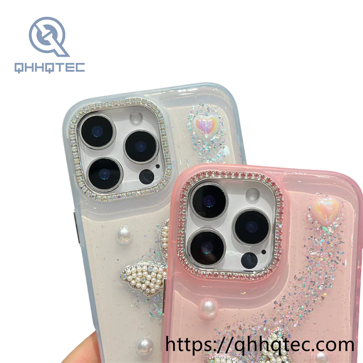 pearl butterfly exquisite dripping case