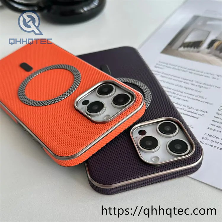 leather fabric electroplating magnetic case