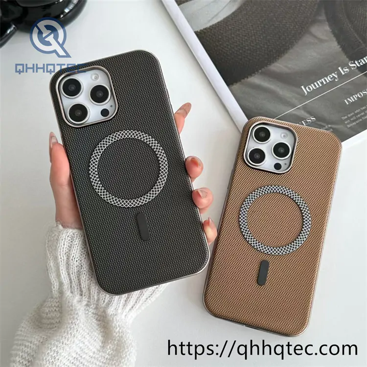 leather fabric electroplating magnetic case