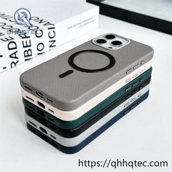carlotta pattern metal magnetic ring phone case