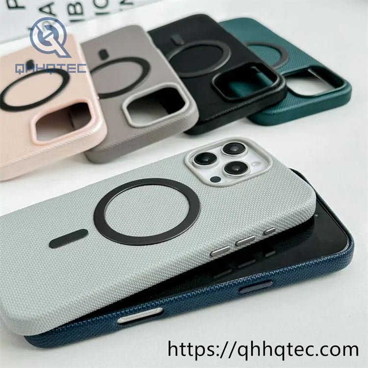 carlotta pattern metal magnetic ring phone case