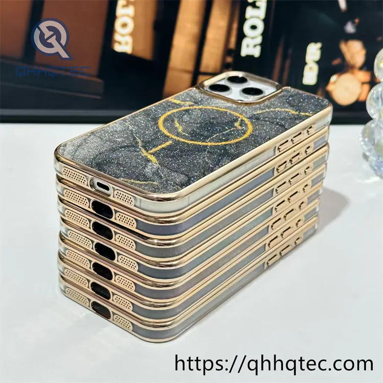 dreamy starry sky gold magnetic phone case
