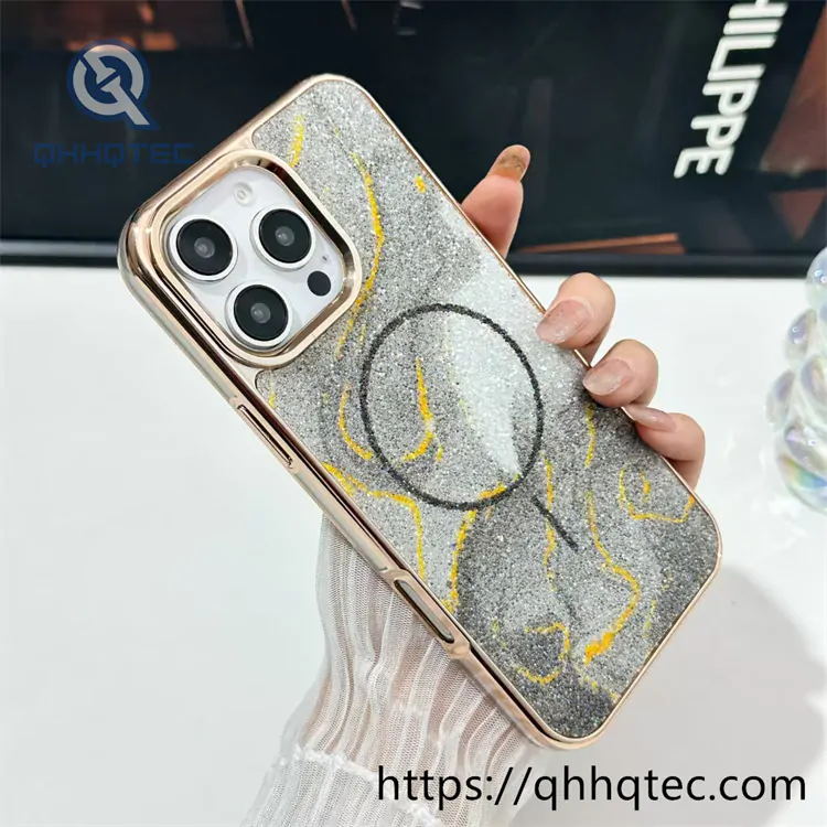 dreamy starry sky gold magnetic phone case
