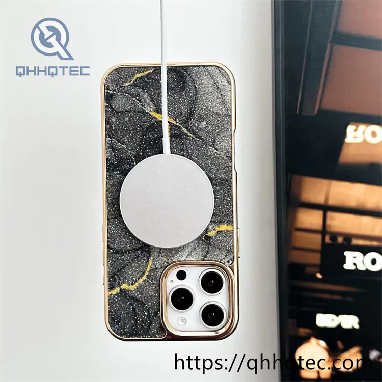 dreamy starry sky gold magnetic phone case
