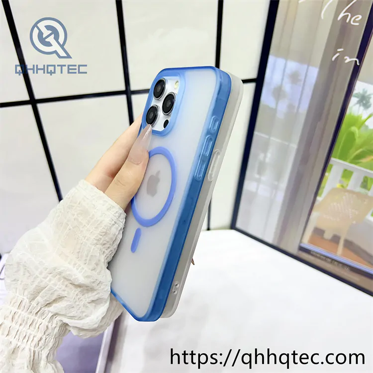 high transparent magnetic case with len bracket (复制)