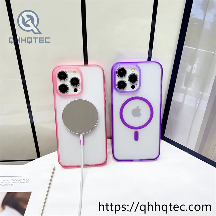 high transparent magnetic case with len bracket (复制)