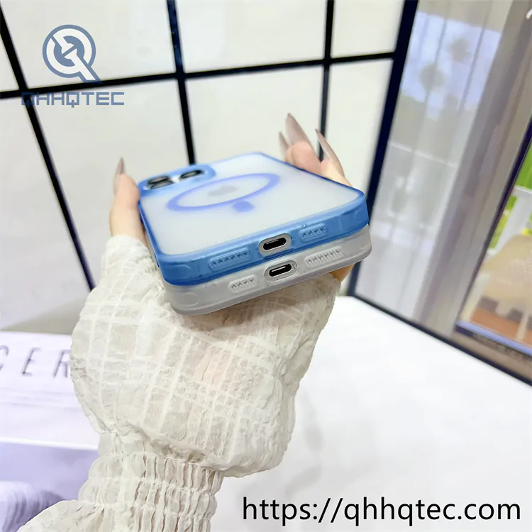high transparent magnetic case with len bracket (复制)