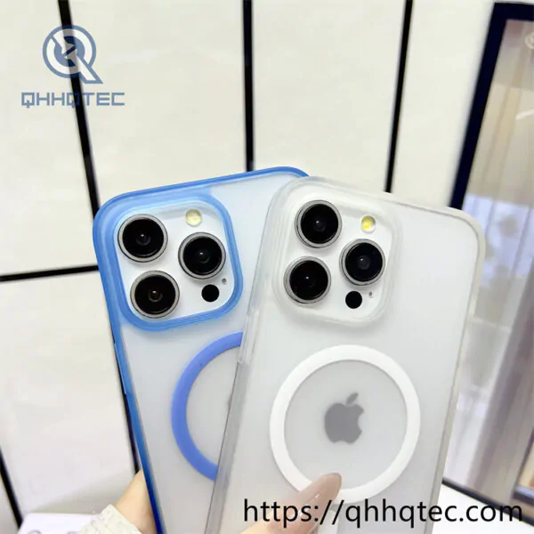 high transparent magnetic case with len bracket (复制)