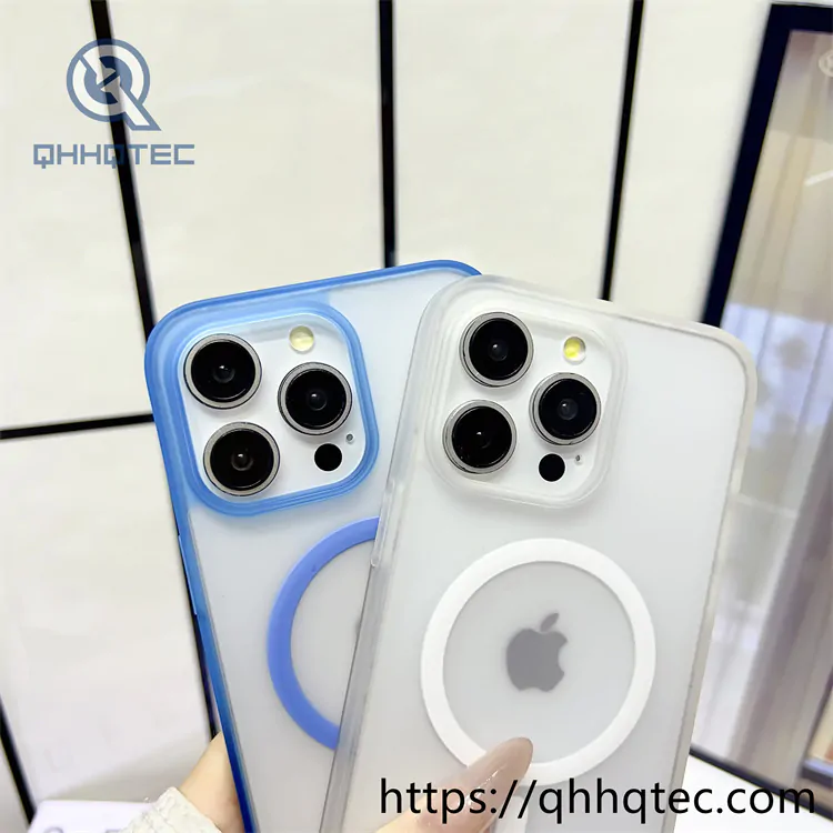 high transparent magnetic case with len bracket (复制)