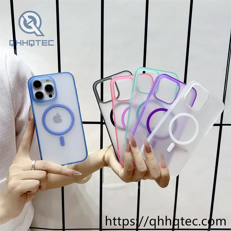 high transparent magnetic case with len bracket (复制)