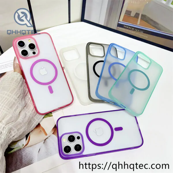 high transparent magnetic case with len bracket (复制)