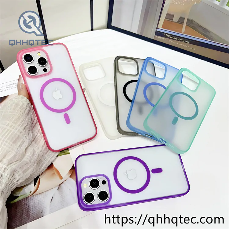 high transparent magnetic case with len bracket (复制)