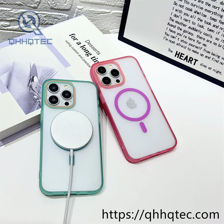 skin texture frame magsafe circle two colors case