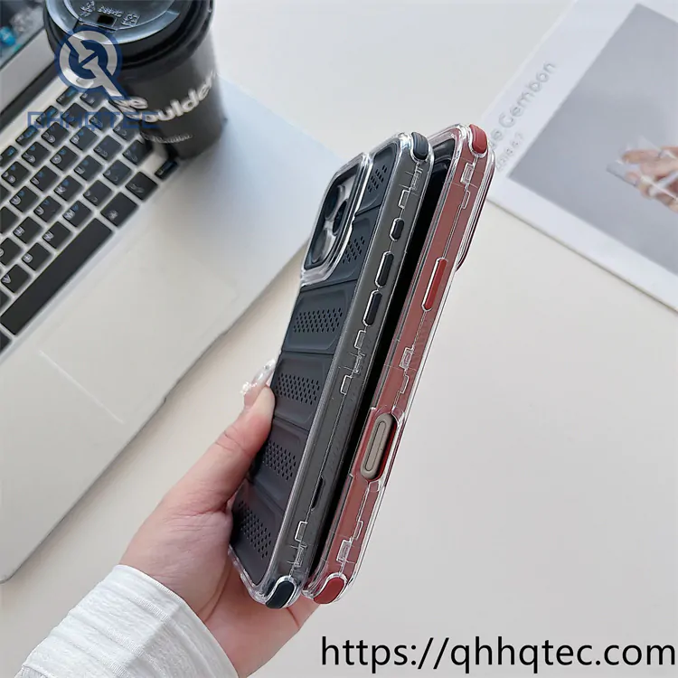 heat dissipation hollow 3 in 1 phone case