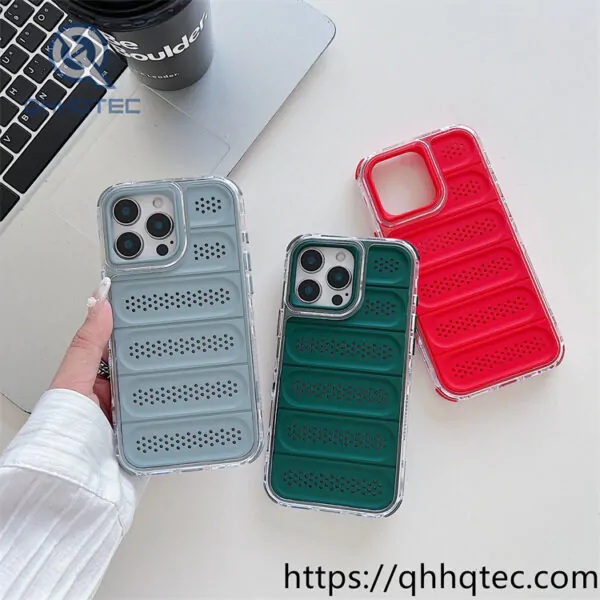 heat dissipation hollow 3 in 1 phone case