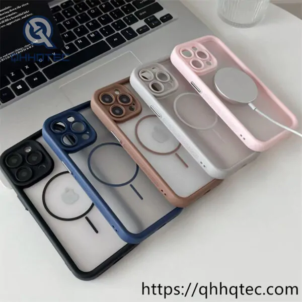 thick frame magnetic 360 case with ventilation hole