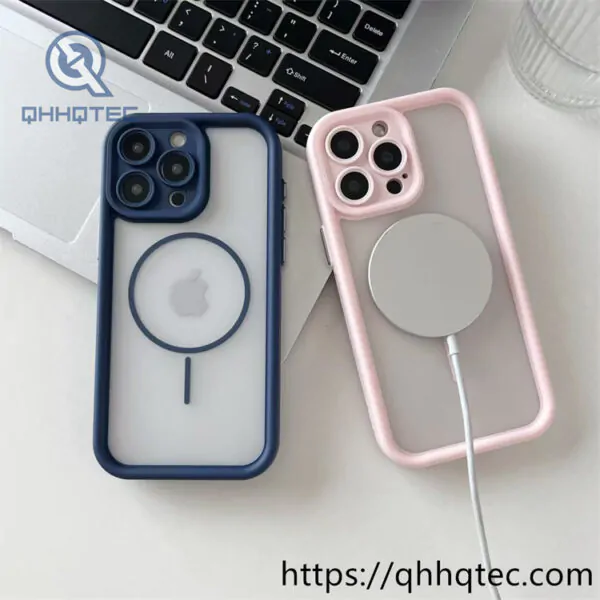 thick frame magnetic 360 case with ventilation hole