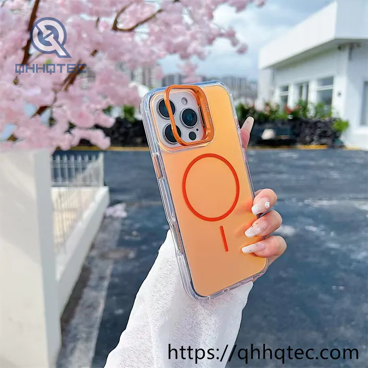 shiny chameleon gradient magnetic case