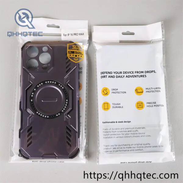 mecha style 360 full pack magnetic phone case