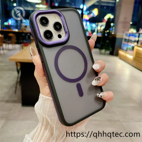 camera metal magsafe case anti slip frame